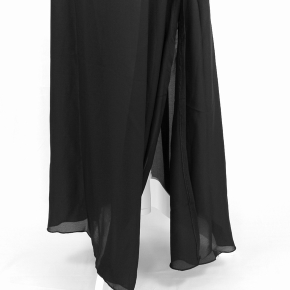 Sheer Maxi Crochet Dress Black - Picture 7 of 10